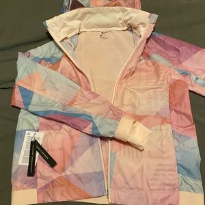 Nike waterproof jacket with packable hood